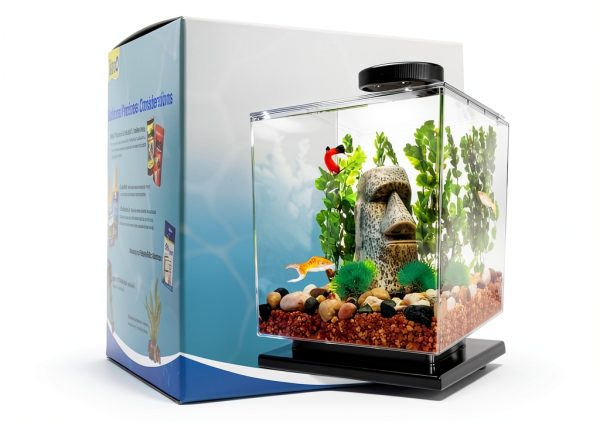 Tetra 3 Gallon Fish Tank, Aquarium Starter Kit with Pedestal Base, LED Light and Filter, For small tropical fish, guppies, goldfish, or betta-1