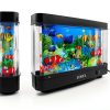Fake Fish Tank with Moving Fish, Decorative Aquarium Lamp, Artificial Tropical Marine Tank, LED Mood Light Office Table Light, Fun Gifts-5