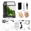 3.5 Gallon Self Cleaning Fish Tank by eWonLife with LED Light-7