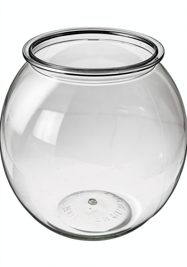 Aquatic Wonder 1 Gallon Fish Bowl Round Crystal Clear BPA Free Plastic-1